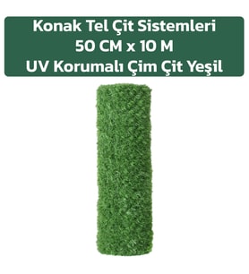 KONAK TEL ÇİT SİSTEMLERİ ÇİM ÇİT 50 CM YÜKSEKLİK 10 METRE UZUNLUK