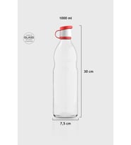 Renga Zen 1000 ml Cam Şişe 181001 Toz Pembe (Kırmızı)