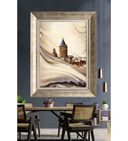 GÜMÜŞ ÇERÇEVELİ PASPARTULU TABLO V340