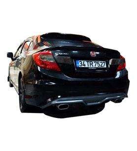 Honda Civic FB7 (2012-2016) Custom Arka Tampon Eki - Difüzör (Plastik)
