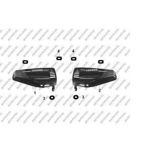 MONDİAL UAG 135 SOL YAN KAPAK SİYAH ORJ