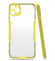 Newface Apple iPhone 11 Pro Max Kılıf Platin Silikon - Sarı