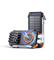 UltraTekno FC-30 30000 mAh Solar Powerbank 22.5W PD Hızlı Şarj 15W Wireless Kablosuz Şarj LED Fenerli Güç Bankası