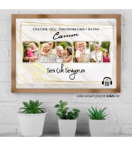 Dedeye Özel Ahşap Çerçeve– Dedeye Hediye, Dedeye Doğum Günü Hediyesi, Yıl Dönümü Hediyesi, Kişiye Özel Hediye, Fotoğraflı Hediye, Büyükbabaya Hediye