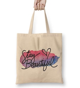 Stay Beautiful Bez Çanta Uzun Saplı