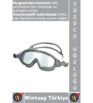 #Gözlük Yetişkin Çocuk Sızdırmaz Buğu Önleyici UV Korumalı Lens Çok Şık Ayarlanabilir Yüzücü Gözlüğü