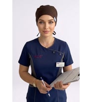 Unisex Düz Koyu Kahverengi Cerrahi Bone Doktor Hemşire Ameliyat Saç Bonesi