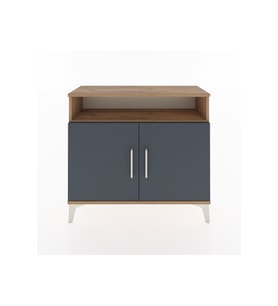 Arges Şifonyer 2 Raflı 2 Kapaklı 88x30x80 Çam-Antrasit