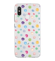 PrintiFy Xiaomi Mi 8 ile Uyumlu 1mm Slim Fit Water Color 6 Baskılı Şeffaf  Kılıf