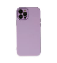 Newface Apple iPhone 12 Pro Kılıf Lansman Glass Kapak - Lila