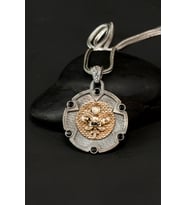 Özel Tasarım Vintage Asaletin Simgesi Zambak Gümüş Erkek Kolye
