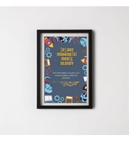 Mühendilerine Özel Yazılı Çerçeve 20 x 30