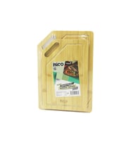 2PCS SETKIRIK KENARLI - OVAL DELİKLİ AHŞAP BAMBU KESİM PANOSU - KESME TAHTASI 18X28X1CM--22X32X1CM (5343)