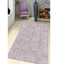 Pembe Leopar Kaymaz Tabanlı Makinede Yıkanabilir Halı LE006 - 100 x 160 cm