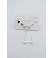 Çoklu Set Küpe - Altın