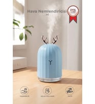 Torima Hava Nemlendiricisi Buhar Makinesi Geyik Figürlü Aroma Difüzör 220 ML H1 Mavi