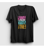 Presmono Unisex Siyah Uno Dos Tre Green Day T-Shirt 55789tt