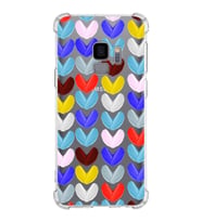 PrintiFy Samsung Galaxy S9 Uyumlu Water Color 1 Baskılı Şeffaf Köşe Korumalı Antişok Kılıf