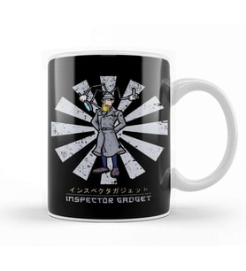 Inspector Gadgdet Retro Japanese Kupa Bardak Porselen