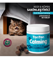 Kedi Köpek Sakinleştirici Çiğnenebilir Tablet 60’lı – Anti Stres Calming Destek