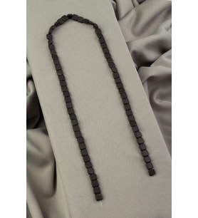 Hematit Doğal Taş Parlak Kahverengi Kare Kesim 6x6mm Dizi [AA]