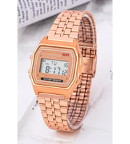 Retro Premium Serisi Rose Renkli Çelik Kordon Kadın Kol Saati ST-304235