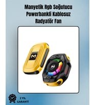 Rgb Işıklı Girdap Fanlı Mobil Soğutucu Manyetik Montaj Type-c Girişli