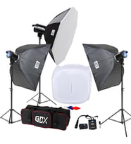 Gdx BM400 3'lü Paraflaş Set + Çekim Çadırı 120x120cm