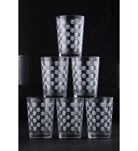 DEKOMUS İLE LİSANSLI BEŞİKTAŞ LOGOLU BARDAK 500 ML "6 ADET"