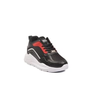 Ayakmod 051 G Beyaz Pudra Bağcıklı Yüksek Taban Kadın Spor Ayakkabı
