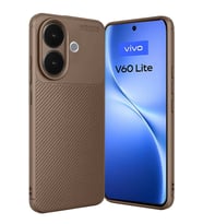 Pilelistore   Vivo V60 Lite Auto Focus Karbon Kapak - Kahverengi
