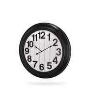 Efe Mark Premium Serisi Modern Tasarım 75 Santimetre Ev ve Ofis Duvar Saati Latin Rakamlı Siyah (Siyah - Beyaz)