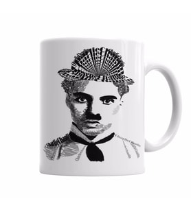 Charlie Chaplin 02 Kupa Bardak Porselen