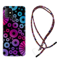 INFINIX Hot 8 9 10 11S Hot 10 Play 10T Kılıf Boyun Asklı Rasta Silikon Daireler 1751