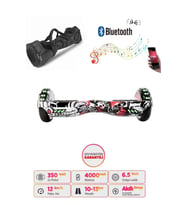 Elektrikli Kaykay Hoverboard Full Ledli Bluetooth Hoparlörlü 6.5 Inch Çanta Hediyeli D06