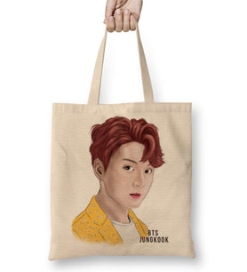Bts Jungkook 01 Bez Çanta Uzun Saplı