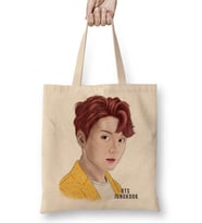Bts Jungkook 01 Bez Çanta Uzun Saplı