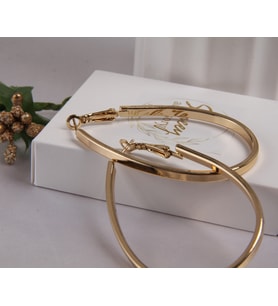 Gold Yumurta Model Küpe (Altın)