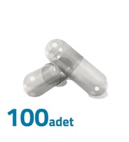 Büyük Boy Şeffaf Boş İlaç Kapsülü 00'' 100 Adet-1000mg Helal Sertifikalı