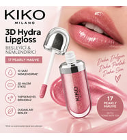KIKO Milano 3D Hydra Lipgloss 17 Pearly Mauve – Besleyici & Nemlendirici Parlak Dudak Parlatıcısı