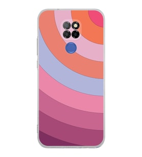 PrintiFy General Mobile GM 20 Uyumlu Kamera Korumalı Renk Cümbüşü F Tasarımlı Şeffaf  Kılıf