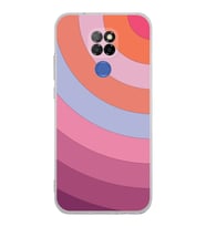 PrintiFy General Mobile GM 20 Uyumlu Kamera Korumalı Renk Cümbüşü F Tasarımlı Şeffaf  Kılıf