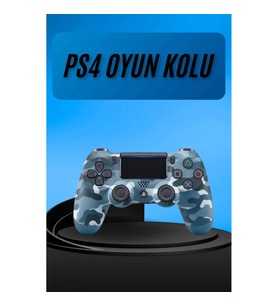 Mey İthalat® PS4 Joystick Oyun Kolu Titreşimli Uzun Pil Ömrü USB Şarj Kablolu