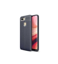 Oppo AX7 Uyumlu Kılıf Zore Niss Silikon Kapak (Lacivert)