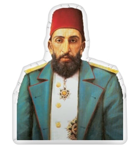 II.Abdülhamid Han Tasarımlı Yastık 3 Boyutlu