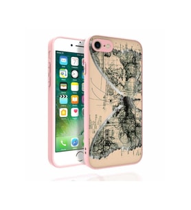 Apple iPhone SE 2020 Uyumlu Kılıf Desenli Kamera Korumalı Parlak Zore Nora Kapak (Model 4)