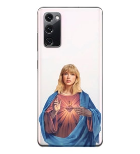 Samsung Galaxy S20 FE Uyumlu Taylor Swift Desenli Şeffaf Telefon Kılıfı
