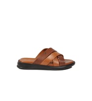 Pierre Cardin Siyah Hakiki Deri Erkek Terlik PC-7336 M (Taba)