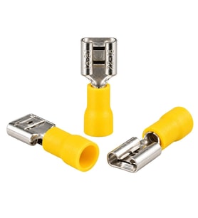 Powermaster PM-39077 4-6Mm2 Kesit 23X7x6mm Soket Sarı İzoleli Kablo Pabucu (100'Lü Paket)