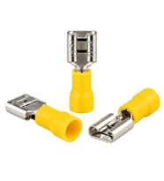 Powermaster PM-39077 4-6Mm2 Kesit 23X7x6mm Soket Sarı İzoleli Kablo Pabucu (100'Lü Paket)